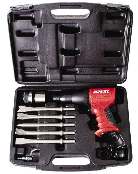 AIRCAT - 3,000 BPM, 2.8 Inch Long Stroke, Air Hammer Kit - 7.16 CFM Air Consumption, 1/4 Inch Inlet - Industrial Tool & Supply