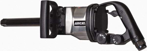 AIRCAT - 1" Drive, 6,000 RPM, 1,700 Ft/Lb Torque Impact Wrench - D-Handle, 1,600 IPM, 8 CFM, 90 psi, 1/2" NPT Inlet - Industrial Tool & Supply