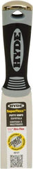 Hyde Tools - 1-1/2" Wide Spring Blade Stainless Steel Putty Knife - Flexible, Plastic Handle - Industrial Tool & Supply