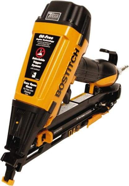 Stanley Bostitch - 1-1/4 to 2-1/2" Nail Length, 15 Gauge Finish Air Nailer Kit - 70 to 120 psi - Industrial Tool & Supply