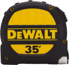 DeWALT - 35' x 1-1/4" Tape Measure - 1/16" Graduation, Inch Graduation Style - Industrial Tool & Supply