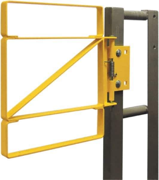 FabEnCo - Carbon Steel Self Closing Rail Safety Gate - Fits 28 to 30-1/2" Clear Opening, 25" Wide x 42" Door Height, - Industrial Tool & Supply