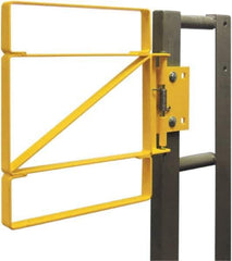 FabEnCo - Carbon Steel Self Closing Rail Safety Gate - Fits 28 to 30-1/2" Clear Opening, 25" Wide x 42" Door Height, - Industrial Tool & Supply