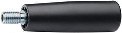 Elesa - M6 Threaded Stem, Revolving Handwheel & Machine Handle - High Impact Polypropylene Traditional Handle, 0.51" Long Steel Stem, 2.2" Handle Length - Industrial Tool & Supply