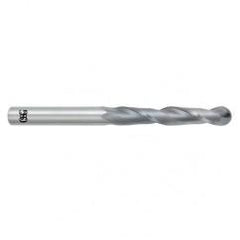 1/2" Dia. - 6" OAL - Bright CBD - Ball End SE EM - 2 FL - Industrial Tool & Supply
