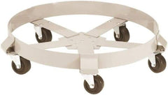 PRO-SOURCE - 1,250 Lb Load Capacity, 55 Gal Drum Dolly - 23-1/2" Wide x 6-1/2" High, Plastic Wheels - Industrial Tool & Supply