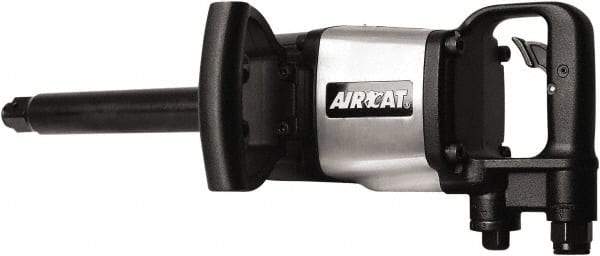 AIRCAT - 1" Drive, 5,000 RPM, 1,800 Ft/Lb Torque Impact Wrench - D-Handle, 1,400 IPM, 12 CFM, 90 psi, 1/2" NPT Inlet - Industrial Tool & Supply