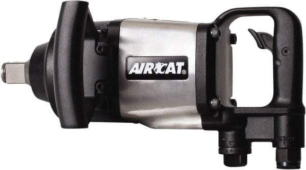 AIRCAT - 1" Drive, 5,000 RPM, 1,800 Ft/Lb Torque Impact Wrench - D-Handle, 1,400 IPM, 12 CFM, 90 psi, 1/2" NPT Inlet - Industrial Tool & Supply