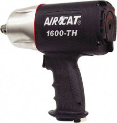 AIRCAT - 3/4" Drive, 4,500 RPM, 1,200 Ft/Lb Torque Impact Wrench - Pistol Grip Handle, 900 IPM, 8 CFM, 90 psi, 3/8" NPT Inlet - Industrial Tool & Supply