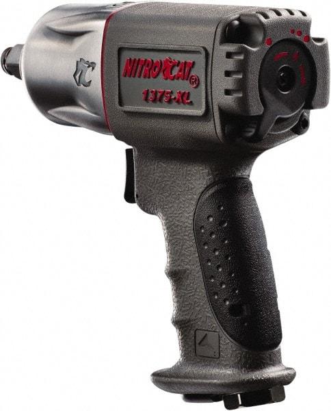 AIRCAT - 1/2" Drive, 10,000 RPM, 500 Ft/Lb Torque Impact Wrench - Pistol Grip Handle, 1,350 IPM, 6 CFM, 90 psi, 1/4" NPT Inlet - Industrial Tool & Supply