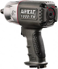 AIRCAT - 1/2" Drive, 8,000 RPM, 800 Ft/Lb Torque Impact Wrench - Pistol Grip Handle, 1,300 IPM, 8 CFM, 90 psi, 1/4" NPT Inlet - Industrial Tool & Supply