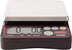 Rubbermaid - 2 Lb. Capacity, Digital Portion Control Scale - 0.1 and 1/8 oz. Graduation, 5-1/8 x 5-1/8" Platform - Industrial Tool & Supply