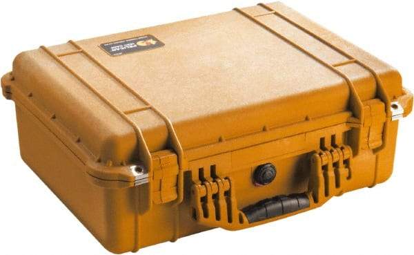 Pelican Products, Inc. - 15-49/64" Wide x 7-13/32" High, Clamshell Hard Case - Orange, Polyethylene - Industrial Tool & Supply