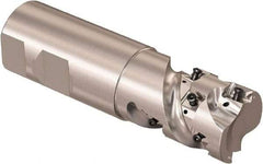 Seco - 1" Cutting Diam, 1" Shank Diam, 8mm Max Depth of Cut, Straight Shank Indexable Copy End Mill - 2 Inserts, LOEX Insert, R217.94 Toolholder - Industrial Tool & Supply