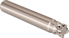 Seco - 1" Cutting Diam, 1-1/4" Shank Diam, 0.9mm Max Depth of Cut, Straight Shank Indexable Copy End Mill - 4 Inserts, LOHT Insert, R217.21 Toolholder - Industrial Tool & Supply