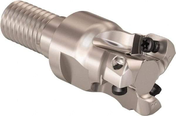 Seco - 16mm Cutting Diam, 0.32mm Max Depth of Cut, Modular Connection Indexable Copy End Mill - 3 Inserts, LPHT Insert, R217.21 Toolholder - Industrial Tool & Supply