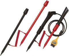 Fluke - Red/Black Electrical Test Equipment Probe Set - Use with Fluke BT520 Battersy Analyzers - Industrial Tool & Supply