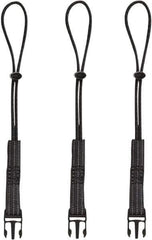 Ergodyne - 12-1/2" Tool Lanyard - Loop Connection, 13" Extended Length, Black - Industrial Tool & Supply