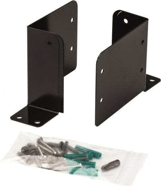 Door Innovation - 4-1/2;-2" Wide x 4" High, Electrostatic Powdered, Door Reinforcer - 1-3/4" Thick Door, Use with Center Aluminum Door Jamb - Industrial Tool & Supply