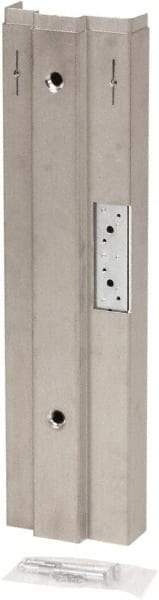 Door Innovation - 5-3/4" Wide x 21.6" High, Galvanized, Door Reinforcer - 1-3/4" Thick Door, Use with Left Hand Steel Door Frame - Industrial Tool & Supply