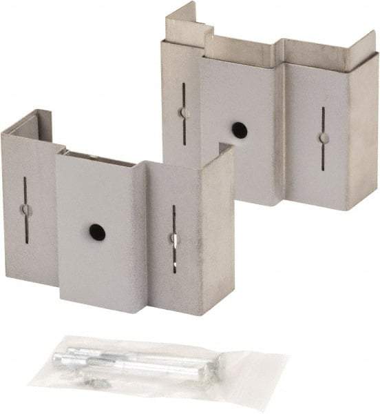 Door Innovation - 5-3/4" Wide x 4" High, Galvanized, Door Reinforcer - 1-3/4" Thick Door, Use with Universal Steel Door Jamb - Industrial Tool & Supply