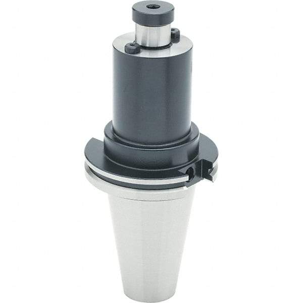 Parlec - CAT50 Dual Contact Taper Shank 38.1mm Pilot Diam Shell Mill Holder - 60.96mm Flange to Nose End Projection, 95.25mm Nose Diam, Through-Spindle Coolant - Exact Industrial Supply