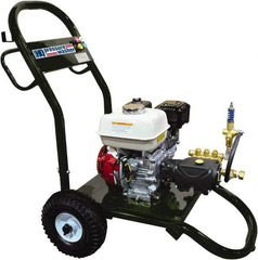 Value Collection - Gas, 5 hp, 2,400 psi, 2.5 GPM, Cold Water Pressure Washer - Heavy Duty Axial Cam, 50' x 3/8" Hose - Industrial Tool & Supply