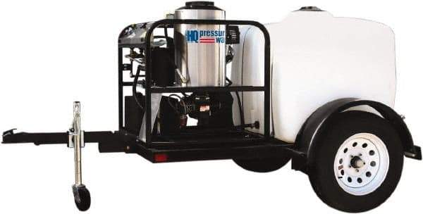 PRO-SOURCE - Gas, 13 hp, 3,000 psi, 4 GPM, Hot Water Pressure Washer - General Triplex Ceramic Plunger, 50' x 3/8" Hose - Industrial Tool & Supply