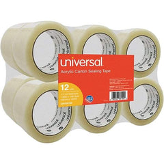 UNIVERSAL - 48mm Wide x 1.7mm Thick x 100m Long, 66100 Box Sealing & Label Protection Tape - Clear - Industrial Tool & Supply