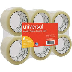 UNIVERSAL - 48mm Wide x 1.7mm Thick x 100m Long, 63120 Box Sealing & Label Protection Tape - Clear - Industrial Tool & Supply