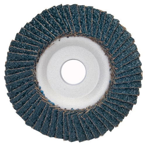 4 1/2″ × 1/4″ × 7/8″ PowerFlex Flap Disc Type 29 Conical 120 Grit - Industrial Tool & Supply