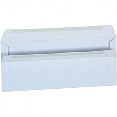 Universal One - 4.13" Long x 9.63" Wide Self Seal Business Envelope - White - Industrial Tool & Supply