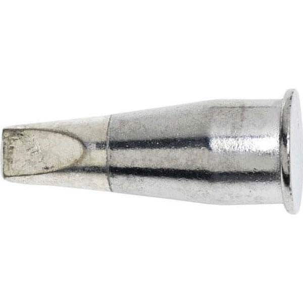 Weller - Soldering Iron Tips; Type: Chisel; Chisel ; For Use With: WSP150 ; Point Size: 1.8000 (Decimal Inch); Tip Type: Chisel ; Tip Diameter: 4.700 (Inch); Tip Diameter: 4.700 (mm) - Exact Industrial Supply