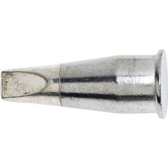 Weller - Soldering Iron Tips; Type: Chisel; Chisel ; For Use With: WSP150 ; Point Size: 1.8000 (Decimal Inch); Tip Type: Chisel ; Tip Diameter: 4.700 (Inch); Tip Diameter: 4.700 (mm) - Exact Industrial Supply