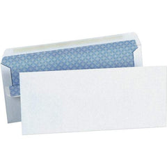 Universal One - 4.13" Long x 9.63" Wide Self Seal Business Envelope - White - Industrial Tool & Supply