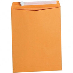 Universal One - 4" Long x 10.13" Wide Peel-Off Self-Seal Kraft Catalog Envelope - Kraft - Industrial Tool & Supply
