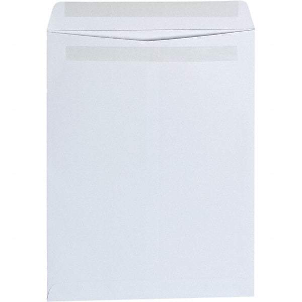 Universal One - 2.38" Long x 10-1/4" Wide Self Seal White Catalog Envelope - White - Industrial Tool & Supply