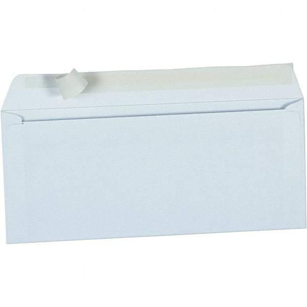 Universal One - 3-7/8" Long x 9.18" Wide Peel-Off Self-Seal Business Envelope - White - Industrial Tool & Supply