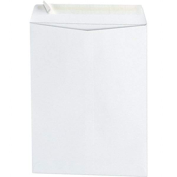 Universal One - 3" Long x 9.63" Wide Peel-Off Self-Seal White Catalog Envelope - White - Industrial Tool & Supply