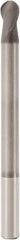 Seco - 4mm Diam, 6mm LOC, 2 Flute Solid Carbide Ball End Mill - Diamond Finish, Single End, 40mm OAL, 4mm Shank Diam, Spiral Flute - Industrial Tool & Supply