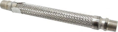 Made in USA - 12" OAL, 3/4" ID, 600 Max psi, Flexible Metal Hose Assembly - Industrial Tool & Supply