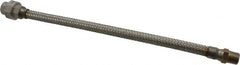 Made in USA - 18" OAL, 1/2" ID, 1,040 Max psi, Flexible Metal Hose Assembly - Industrial Tool & Supply