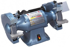 Palmgren - 10" Wheel Diam, 1 hp Grinder - 1" Arbor Hole Diam, 3 Phase, 1,725 Max RPM, 220/440 Volts - Industrial Tool & Supply