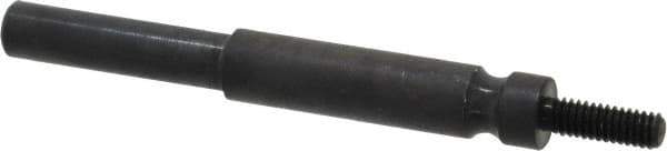 Made in USA - 8-32 Cross/Square Pad Mandrel - 3" Long x 1/4" Diam - Industrial Tool & Supply