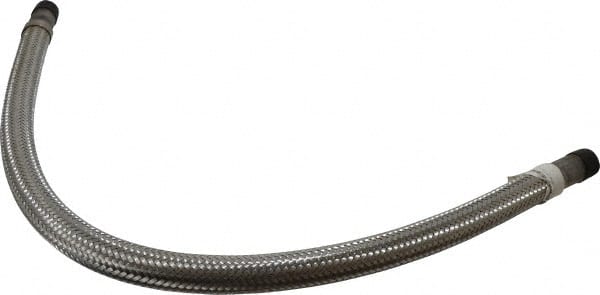 Made in USA - 36" OAL, 3/4" ID, 600 Max psi, Flexible Metal Hose Assembly - Industrial Tool & Supply