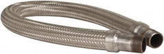 Made in USA - 36" OAL, 1" ID, 580 Max psi, Flexible Metal Hose Assembly - Industrial Tool & Supply