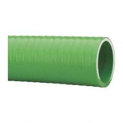 Made in USA - 1-1/2" Inside x 1-13/16" Outside Diam, PVC Liquid Suction & Discharge Hose - Green, 100' Long, 28 Vacuum Rating, 85 psi Working Pressure - Industrial Tool & Supply