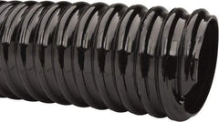 Made in USA - 2-1/2" ID, 28 Hg Vac Rating, 65 psi, PVC Vacuum & Duct Hose - 100' Long, Black, 7" Bend Radius, -10°F Min - Industrial Tool & Supply