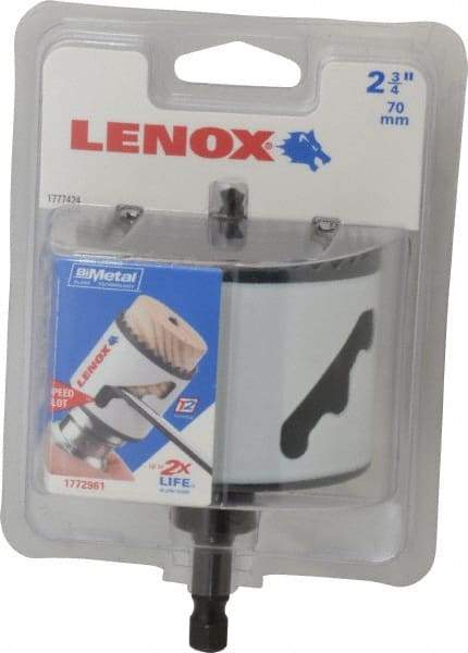 Lenox - 2-3/4" Diam, 1-1/2" Cutting Depth, Hole Saw - Bi-Metal Saw, Toothed Edge - Industrial Tool & Supply
