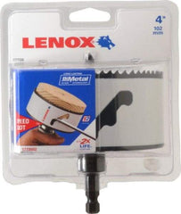 Lenox - 4" Diam, 1-1/2" Cutting Depth, Hole Saw - Bi-Metal Saw, Toothed Edge - Industrial Tool & Supply